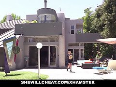 Britney Amber cheats on her husband with famous football players and gets their big cocks