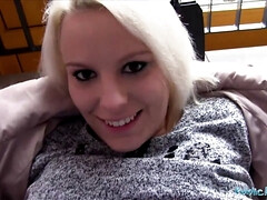 Amateur, Blonde, Tir de sperme, Argent, De plein air, Pov, Public, Réalité