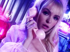 Rubia, Penetracion con dedos, Lencería, Masturbación, Coño, Solo