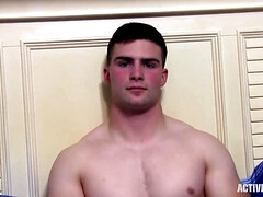 面接, デカチン, チン, 指いじり, 筋肉, レトロ, 一人, ヴィンテージ