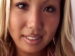 アジア人, デカパイ, ブロンド, フェラチオ, バック, なめる, ハメ撮り, オマンコ