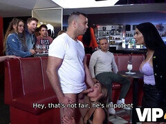 Negro, Cornudo, Checa, Europeo, Público, Intercambio de parejas, Tetas, Esposa