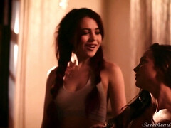 美女, デカパイ, 茶髪の, 巨乳な, 大学生, エロティック, なめる, オッパイの