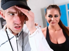 デカパイ, 茶髪の, 捕まる, 映画, バック, 指いじり, レズビアン, オマンコ