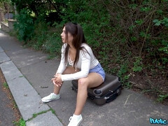 Blasen, Braunhaarige, Schwanz, Hardcore, Geld, Orgasmus, Pov, Öffentlich