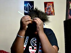 アナル, ぽっちゃり, 黒人, 黒人, 熟年, オイル, スカートのぞき