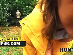 Hunt4k. she sucked a penis and smooched her boyfriend after