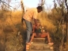 Черные, Черненькие, Фетиш, На природе, Порка, Сиськи