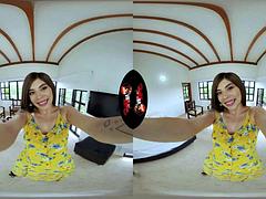 Dreidimensional, Blasen, Japanische massage, Latina, Pov, Öffentlich, Realität