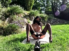 Allemand, Hd, Talons, Lingerie, Machine à baiser, Nylon, Chatte, Solo