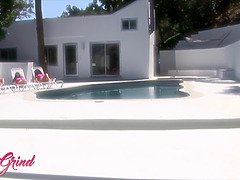 デカ尻, デカパイ, ラティーナ, 熟年, 母, ペニスバンド, 三人, おもちゃ
