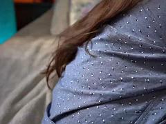 Любители, Красотки, Большие сиськи, Брюнетки, Пальцем, Мастурбация, Милф, Сиськи