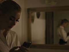 緊縛, レズビアン, 淫乱熟女, オフィス, ポリス, 赤毛, タトゥー, ユニフォーム