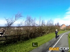 ブロンド, イギリス人, イく瞬間, 顔射, ポリス, 馬乗り, フェラする, オッパイの