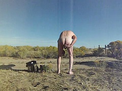 Nice day while out pronghorn hunting. There was no one else around. I prefer being naked!