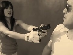 アジア人, フェラチオ, 中出し, ゴム, オマンコ, 赤毛, ティーン, オッパイの