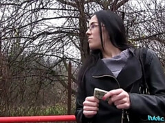 Enthousiasteling, Pijpbeurt, Sperma shot, Hondjeshouding, Buiten, Gezichtspunt, Openbaar