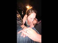 MILF Wife Mya Lane Gives Rough Car Blowjob to Driver's Big Dick After Party