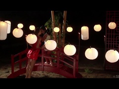 Cunnilingus, Asiático, Negro, Vestido, Besar, Pezones, Al aire libre, Tatuaje