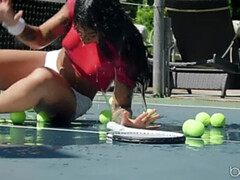 Amerikanisch, Spermaladung, Flexibel, Würgen, Lecken, Im freien, Muschi, Rasiert