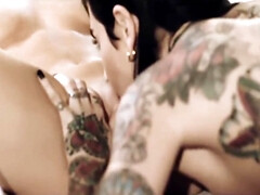 Cul, Beauté, Hd, Lesbienne, Mamelons, Orgasme, Tatouage, Nénés