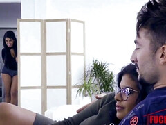 Hd, Fille latino, Fils, Plan cul à trois, Jumeaux