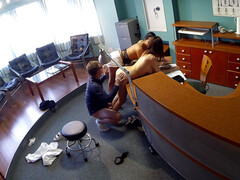 Enthousiasteling, Pijpbeurt, Arts, Handbeurt, Likken, Verpleegster, Verassing, Uniformpje