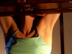 Leie, Braunhaarige, Schwanz, Hundestellung, Hardcore, Natürlichen titten, Nippel, Titten