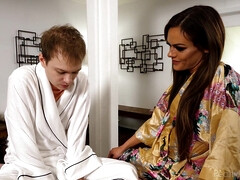 アメリカ人, お尻, フェラチオ, ヒール, なめる, 淫乱熟女, オマンコ, オッパイの