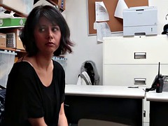 Slutty brunette teen rammed hard by cop