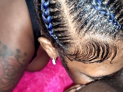 Enthousiasteling, Grote lul, Rondborstig, Diep in de keel, Lul, Zwart, Hd, Tatoeage