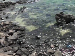 Leie, Braunhaarige, Latina, Nackt, Öl, Im freien, Pov, Abendanzug