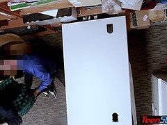 楽屋, ブロンド, フェラチオ, 捕まる, Hd, ピアス, オッパイの, ユニフォーム
