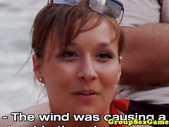 Strand, Vollbusig, Hundestellung, Spassig, Hardcore, Hd, Nackt, Öffentlich