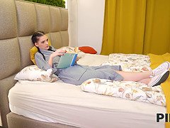 18, 茶髪の, 中出し, チェコ, ヨーロピアン, Hd, ピグテール, ティーン