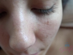 Amateur, Cul à la bouche, Sucer une bite, Éjaculation interne, Orgasme, Chatte, Rasée, Nénés