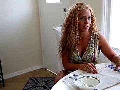 Sperma shot, Handbeurt, Rijpe lesbienne, Moeder die ik wil neuken