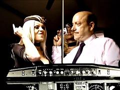 Girls fly behind the scenes