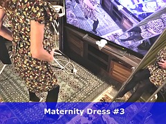 素人, 女装男装, ヒール, 下着, 熟年, 淫乱熟女, 穴開きパンティ, ユニフォーム