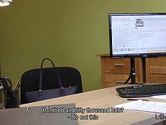 お尻, 面接, フェラチオ, 茶髪の, バック, ハードコア, お金, 現実