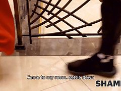 Russian MILF gets a hardcore fuck from a horny stepson while her jewelry is still there