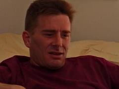 Naughty teen showing that she can please two cocks