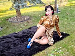 茶髪の, Hd, ヒール, 自家製, 熟年, 淫乱熟女, アウトドア, 一人