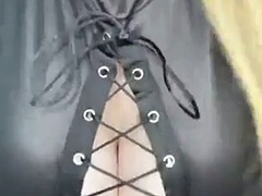 Leie, Blondine, Fetisch, Latex, Milf, Erotischer film, Solo, Netzkamera