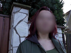 素人, デカパイ, フェラチオ, アウトドア, 公共, 現実, ストッキング, ティーン