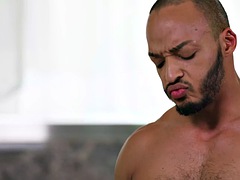 デカチン, 黒人, フェラチオ, 黒人, ゲイ, ハードコア, 筋肉, ユニフォーム