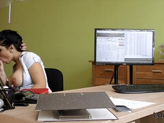 Entrevista, Tetona, Gordita, Dinero, Oficina, Adolescente