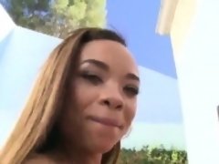 Anal, Cul, Noire, Noir ébène, Italienne, De plein air