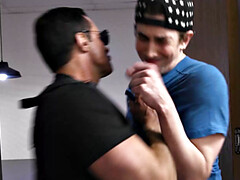 アナル, 舐める尻, 黒人, フェラチオ, チン, ゲイ, 異人種間