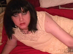 Amateur, Tir de sperme, Masturbation, Transsexuelle, Fumer, Jarretelles